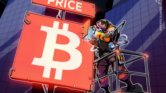 Bitcoin price faces key moving average showdown 3 weeks after breakout