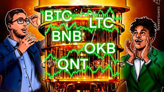 Bitcoin bulls look to re-establish control — Will BNB, LTC, OKB and QNT follow?